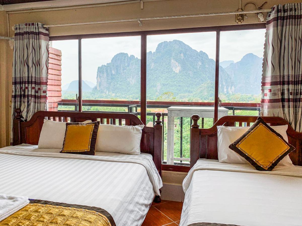 Bountang Mountain View Riverside Hotel Vang Vieng Eksteriør bilde