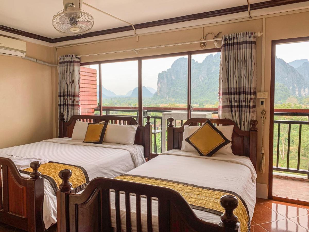 Bountang Mountain View Riverside Hotel Vang Vieng Eksteriør bilde